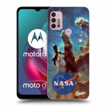 Picasee crna silikonska maskica za Motorola Moto G30 - Eagle Nebula