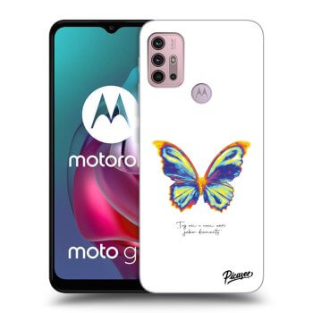 Maskica za Motorola Moto G30 - Diamanty White