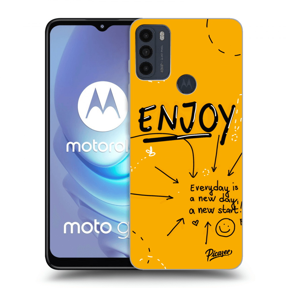 Picasee crna silikonska maskica za Motorola Moto G50 - Enjoy