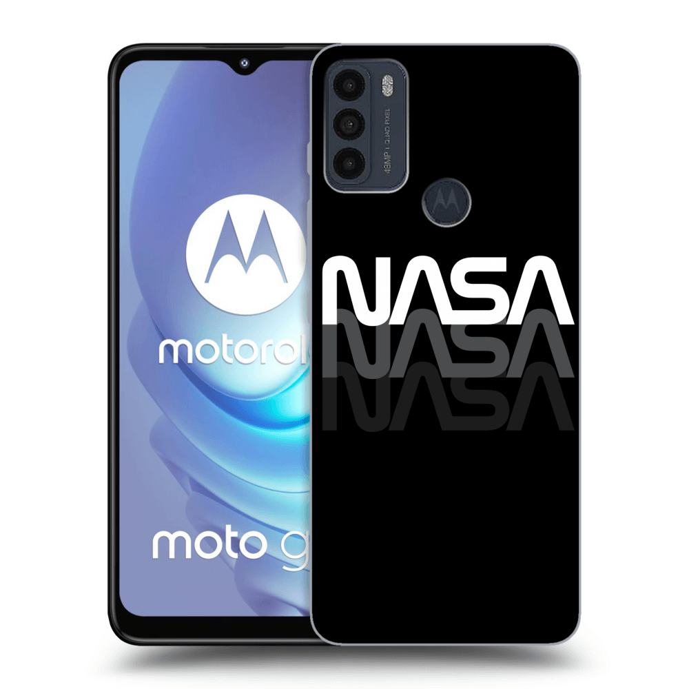 Picasee crna silikonska maskica za Motorola Moto G50 - NASA Triple