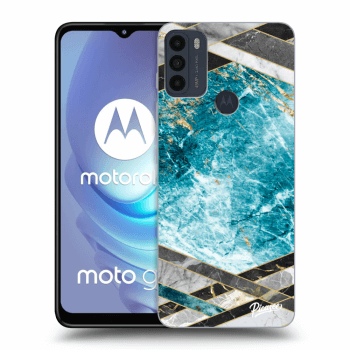 Maskica za Motorola Moto G50 - Blue geometry
