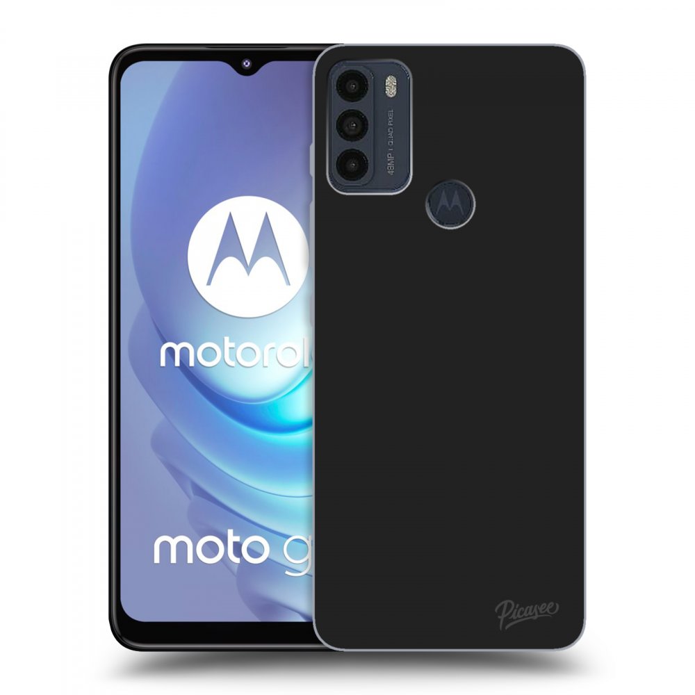 Picasee crna silikonska maskica za Motorola Moto G50 - Clear