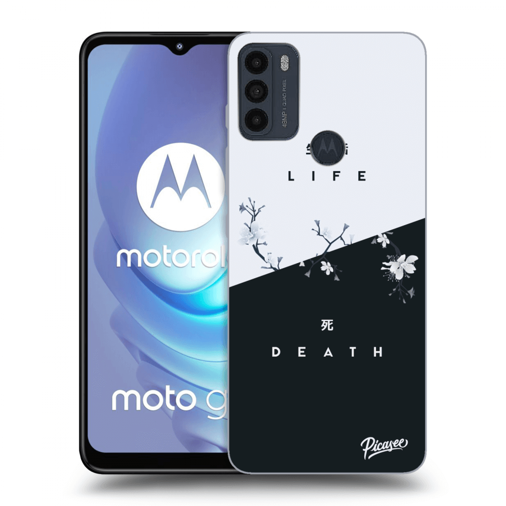 Picasee crna silikonska maskica za Motorola Moto G50 - Life - Death