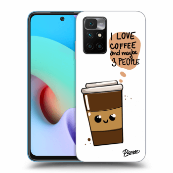 Picasee crna silikonska maskica za Xiaomi Redmi 10 - Cute coffee