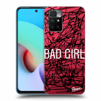 Picasee crna silikonska maskica za Xiaomi Redmi 10 - Bad girl