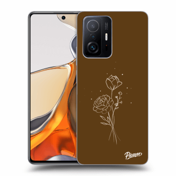 Picasee ULTIMATE CASE za Xiaomi 11T Pro - Brown flowers