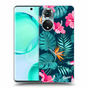 Maskica za Honor 50 5G - Pink Monstera