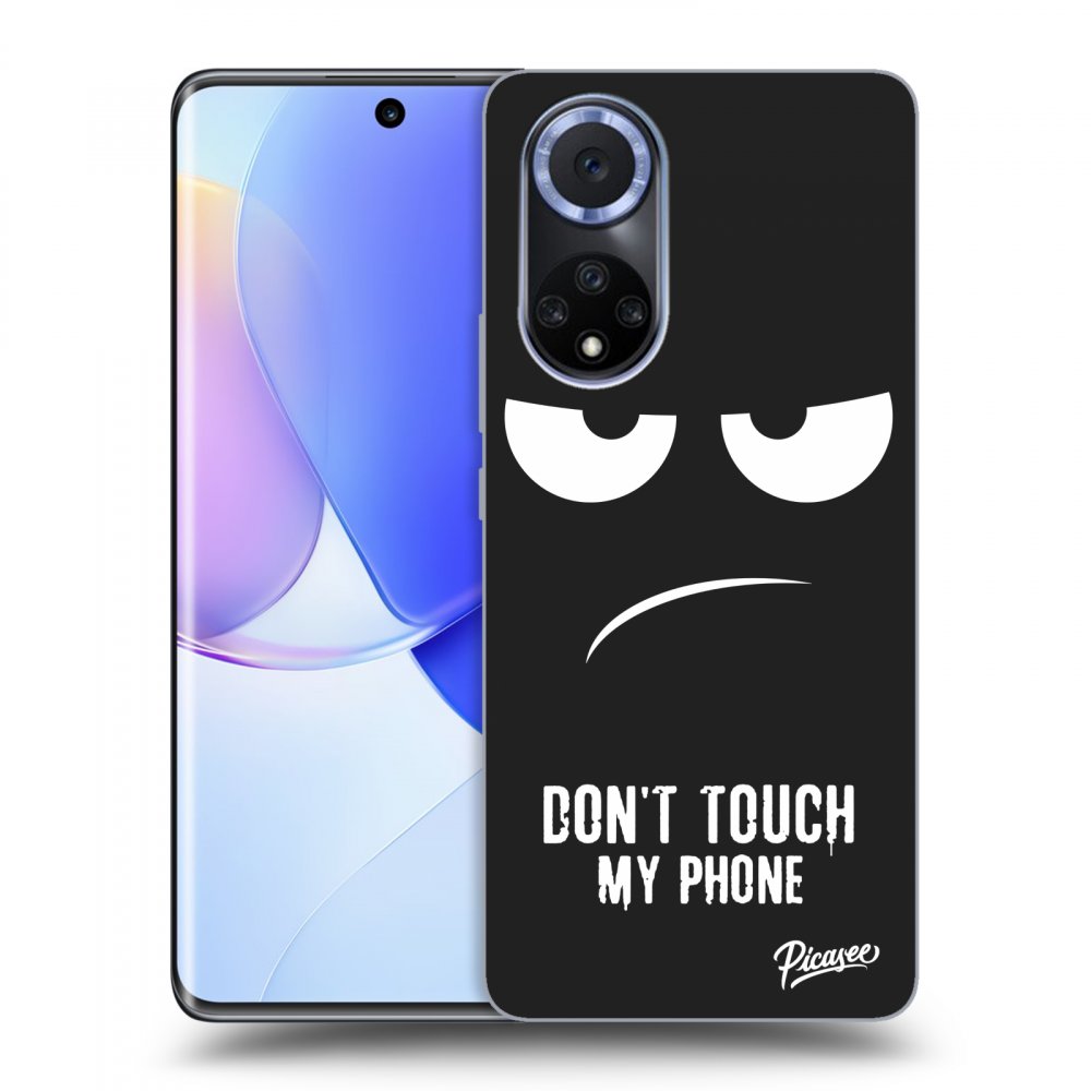 Picasee crna silikonska maskica za Huawei Nova 9 - Don't Touch My Phone