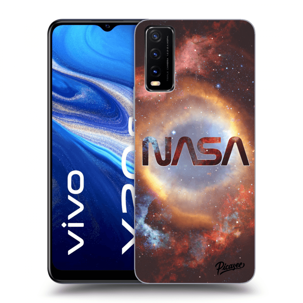 Picasee crna silikonska maskica za Vivo Y20s - Nebula