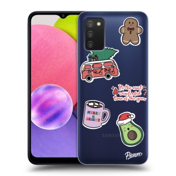 Maskica za Samsung Galaxy A03s A037G - Christmas Stickers