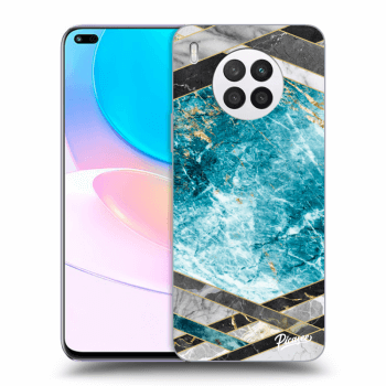 Maskica za Huawei Nova 8i - Blue geometry