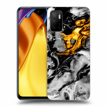 Maskica za Xiaomi Poco M3 Pro 5G - Black Gold 2