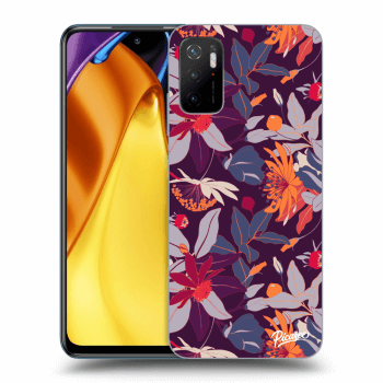 Maskica za Xiaomi Poco M3 Pro 5G - Purple Leaf
