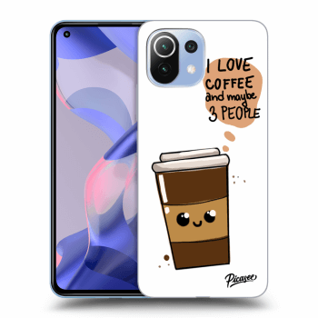 Picasee silikonska prozirna maskica za Xiaomi 11 Lite 5G NE - Cute coffee