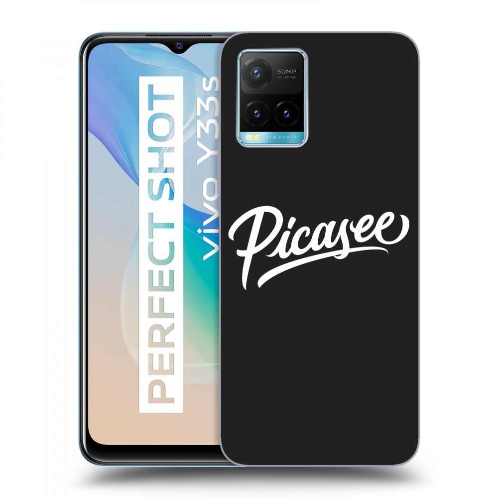 Picasee crna silikonska maskica za Vivo Y33s - Picasee - White