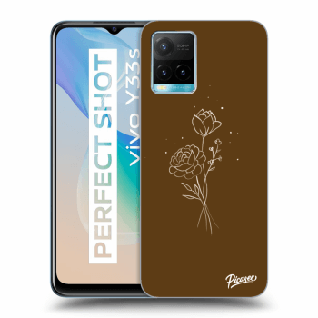 Picasee ULTIMATE CASE za Vivo Y33s - Brown flowers