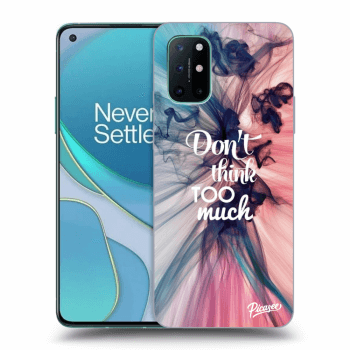 Picasee crna silikonska maskica za OnePlus 8T - Don't think TOO much