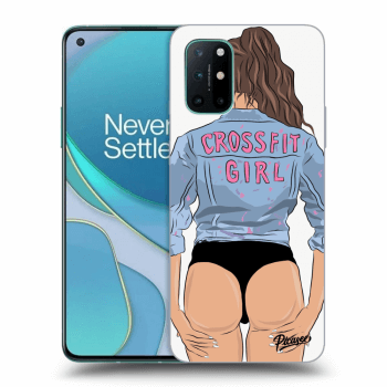 Picasee crna silikonska maskica za OnePlus 8T - Crossfit girl - nickynellow