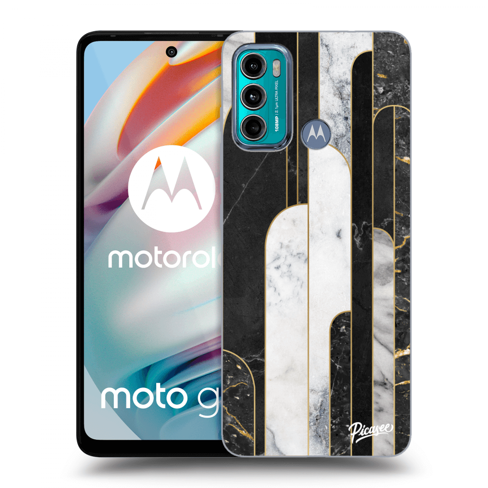 Picasee ULTIMATE CASE za Motorola Moto G60 - Black & White tile