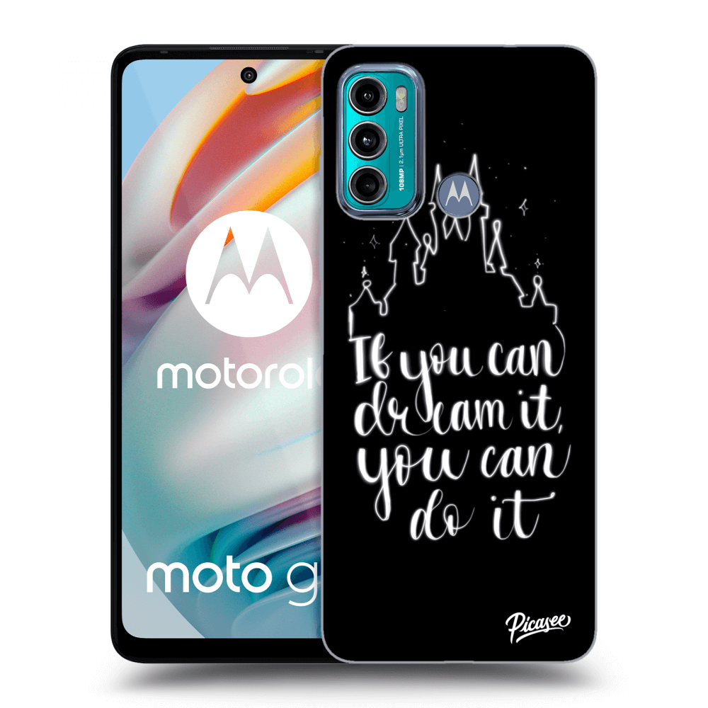 Picasee crna silikonska maskica za Motorola Moto G60 - Dream
