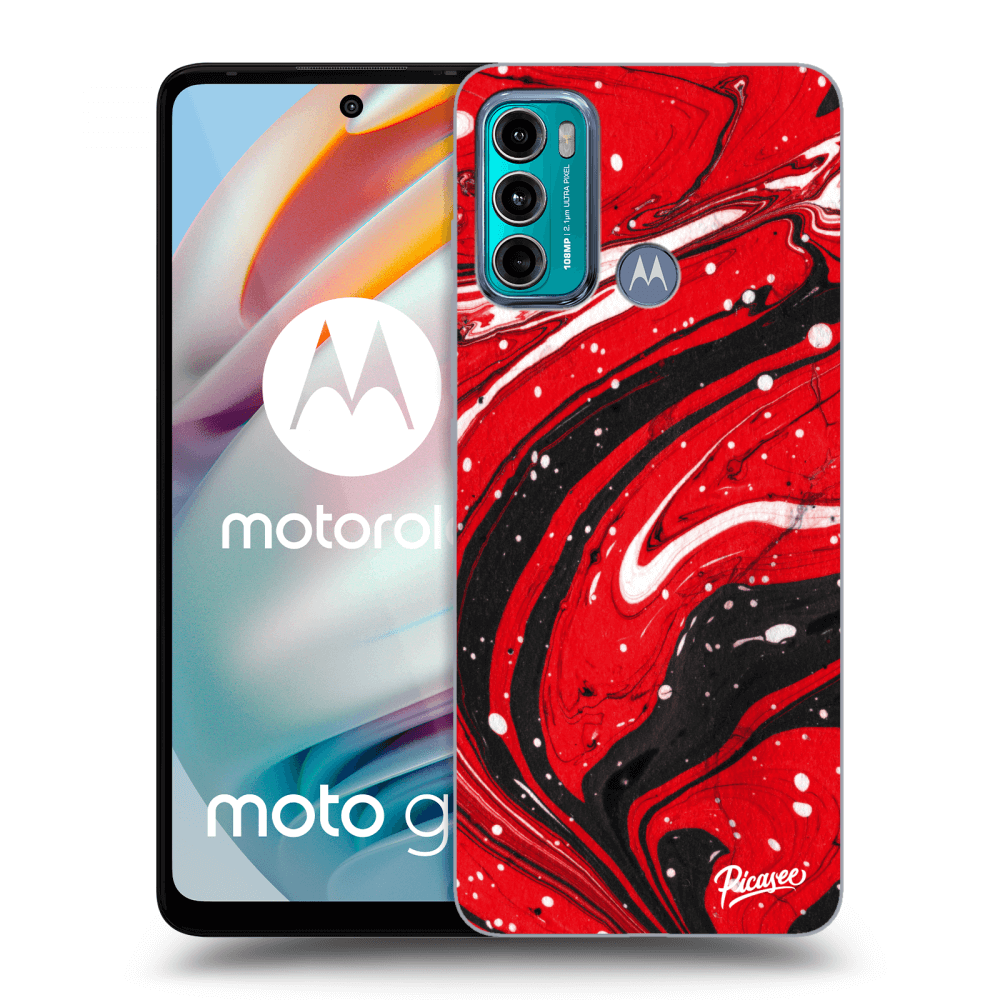 Picasee ULTIMATE CASE za Motorola Moto G60 - Red black