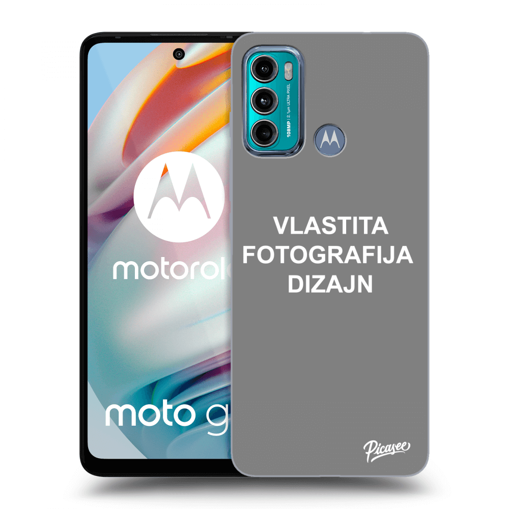Picasee silikonska prozirna maskica za Motorola Moto G60 - Vlastiti foto dizajn