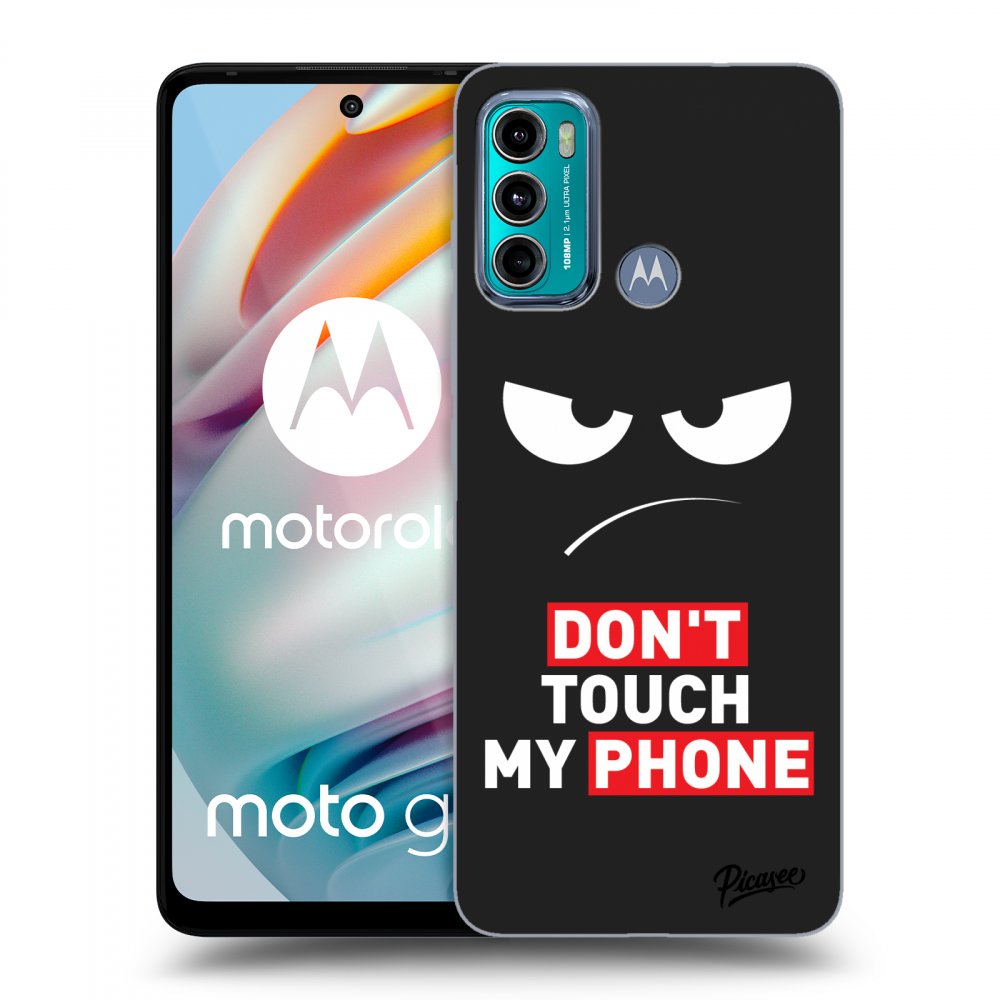 Picasee crna silikonska maskica za Motorola Moto G60 - Angry Eyes - Transparent