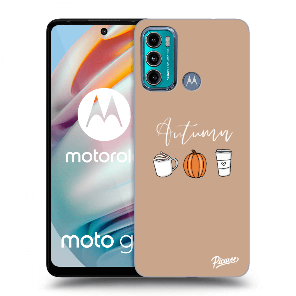 Picasee crna silikonska maskica za Motorola Moto G60 - Autumn