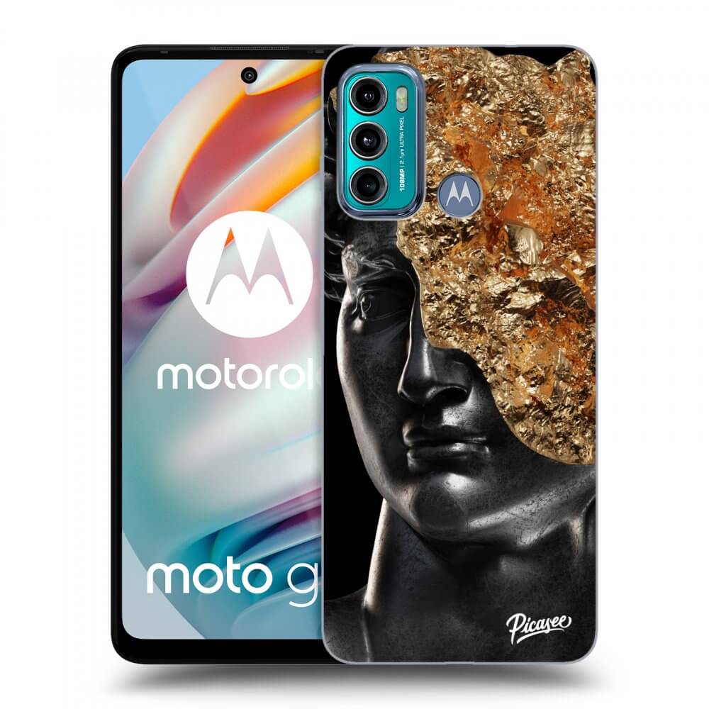 Picasee crna silikonska maskica za Motorola Moto G60 - Holigger
