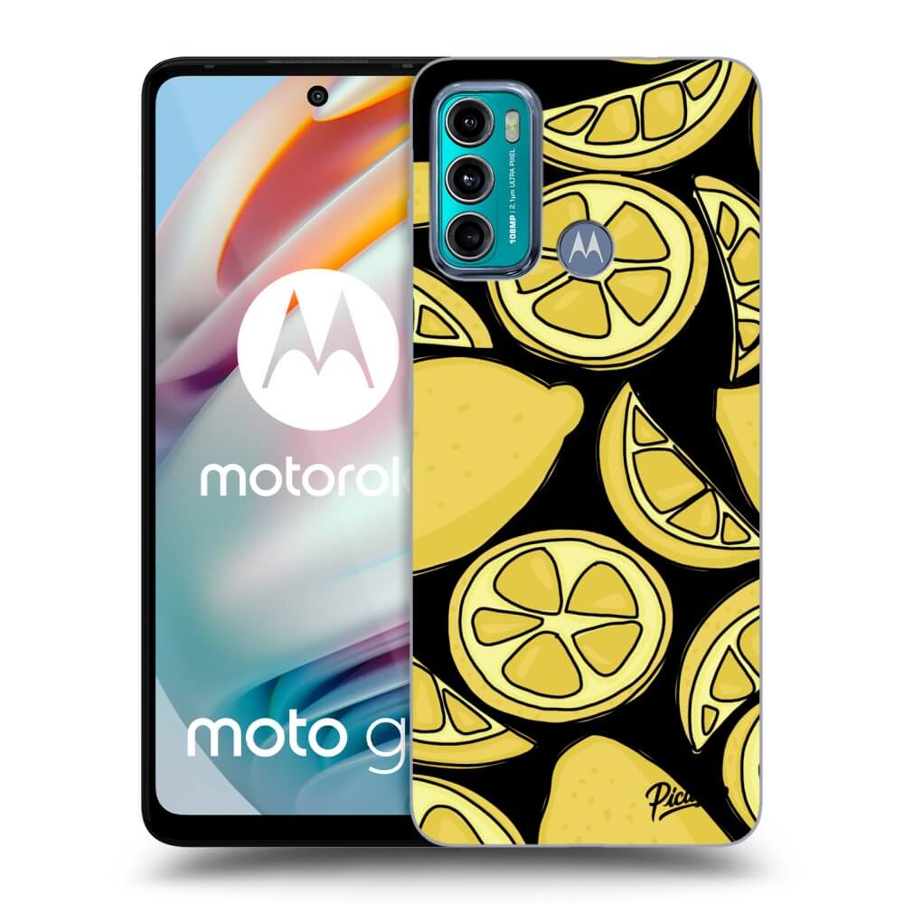 Picasee crna silikonska maskica za Motorola Moto G60 - Lemon