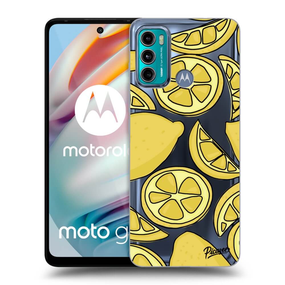 Picasee silikonska prozirna maskica za Motorola Moto G60 - Lemon