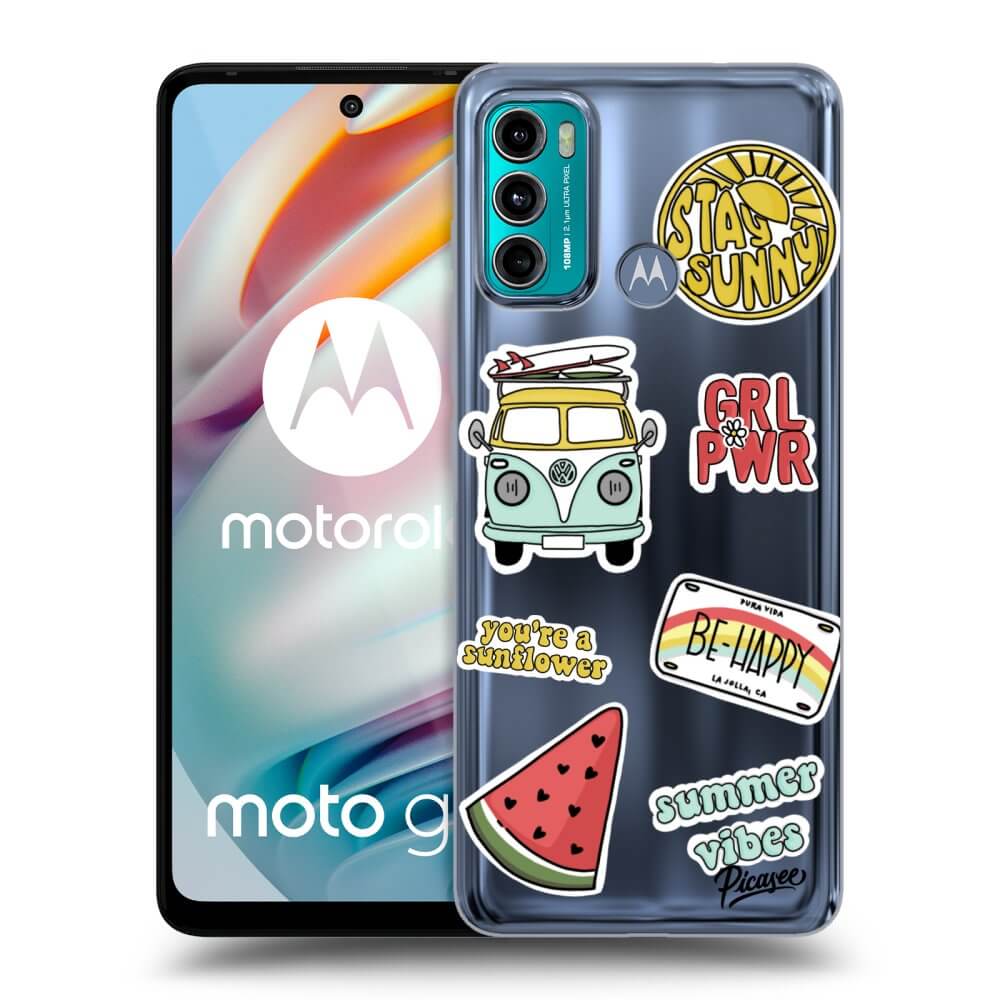 Picasee silikonska prozirna maskica za Motorola Moto G60 - Summer