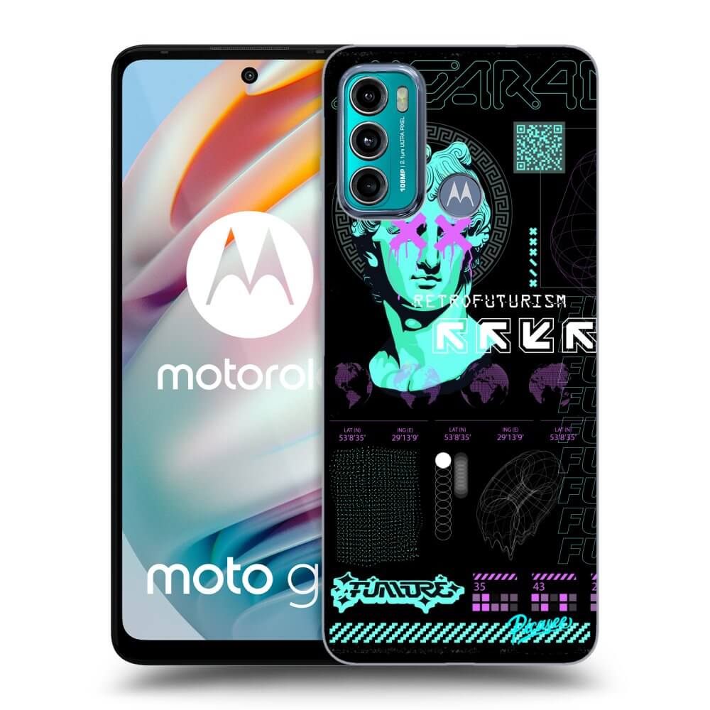 Picasee crna silikonska maskica za Motorola Moto G60 - RETRO