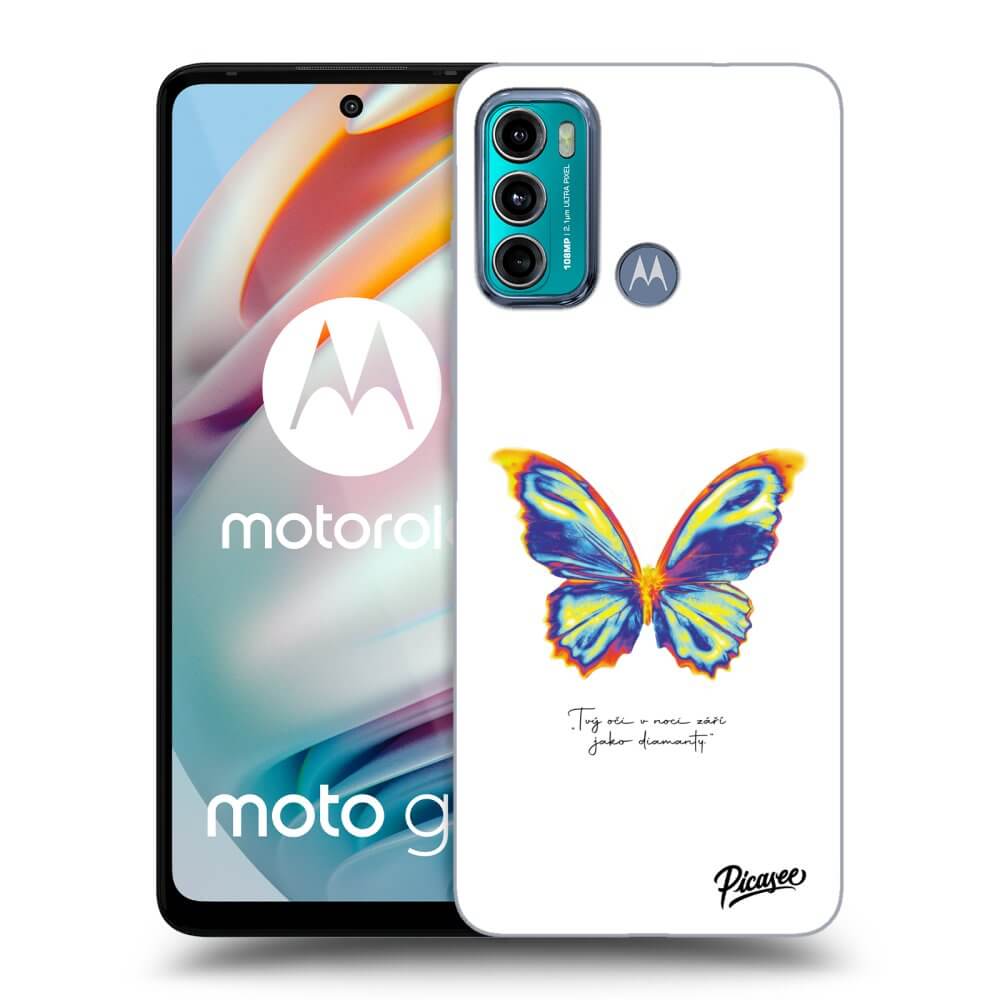 Picasee silikonska prozirna maskica za Motorola Moto G60 - Diamanty White