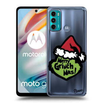 Picasee silikonska prozirna maskica za Motorola Moto G60 - Grinch 2