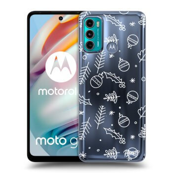 Picasee silikonska prozirna maskica za Motorola Moto G60 - Mistletoe