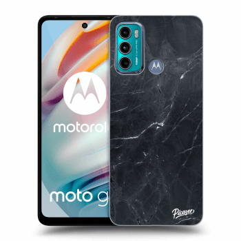 Picasee silikonska prozirna maskica za Motorola Moto G60 - Black marble