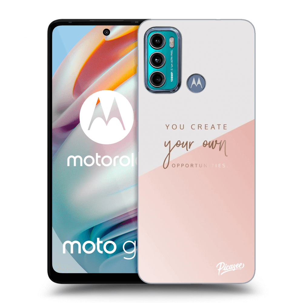 Picasee silikonska prozirna maskica za Motorola Moto G60 - You create your own opportunities