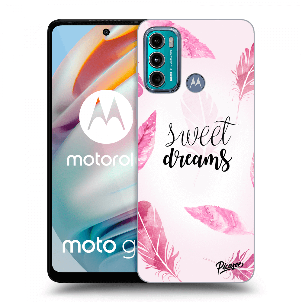 Picasee crna silikonska maskica za Motorola Moto G60 - Sweet dreams