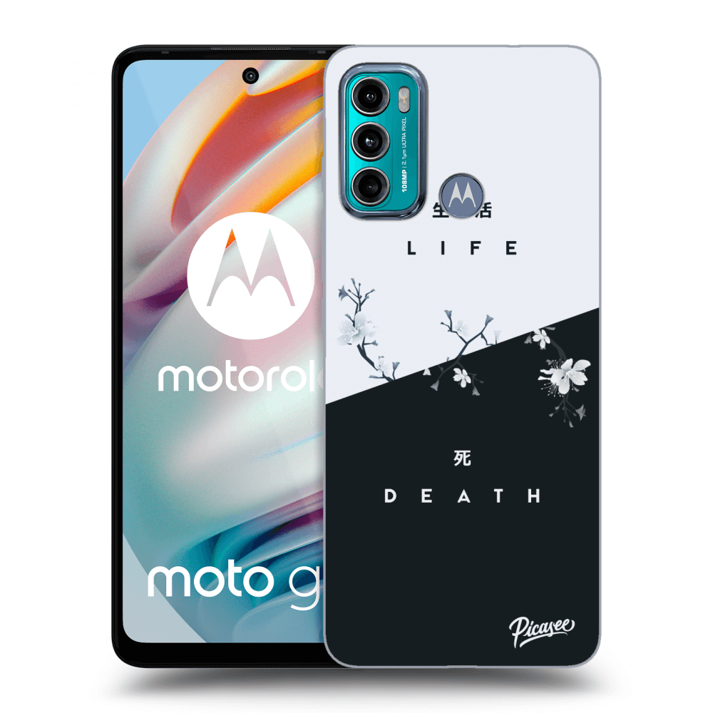 Picasee crna silikonska maskica za Motorola Moto G60 - Life - Death