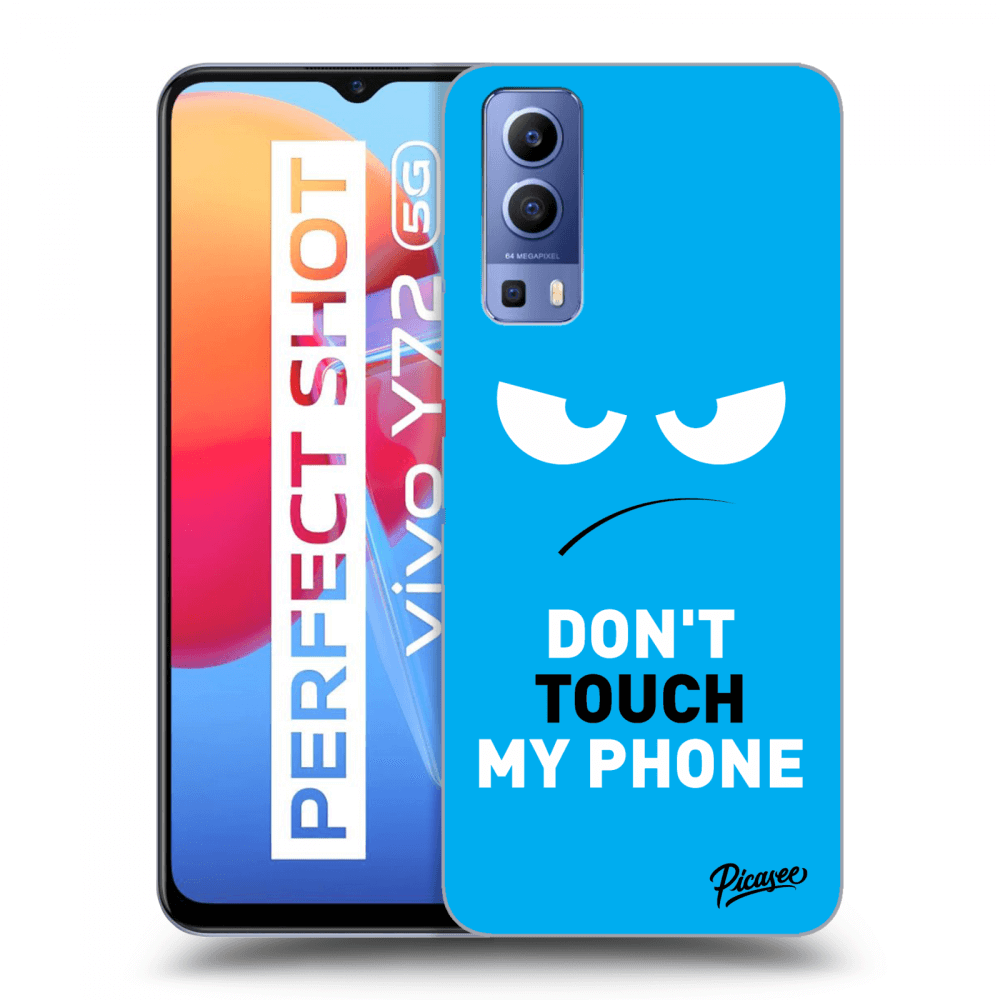 Picasee ULTIMATE CASE za Vivo Y72 5G - Angry Eyes - Blue