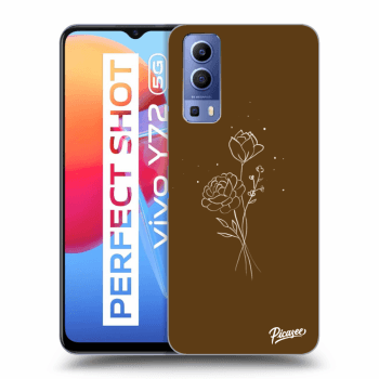 Picasee ULTIMATE CASE za Vivo Y72 5G - Brown flowers