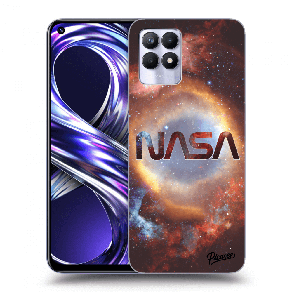 Picasee crna silikonska maskica za Realme 8i - Nebula