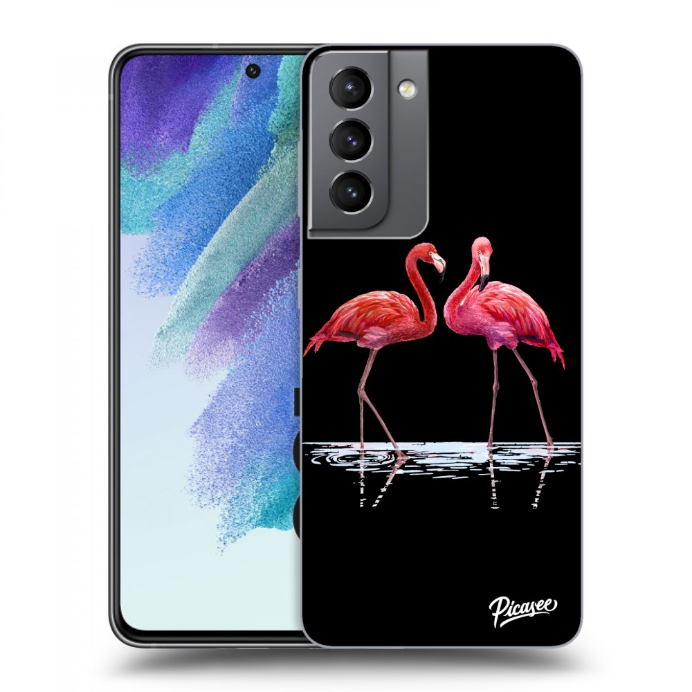 Picasee ULTIMATE CASE za Samsung Galaxy S21 FE 5G - Flamingos couple