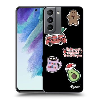 Maskica za Samsung Galaxy S21 FE 5G - Christmas Stickers