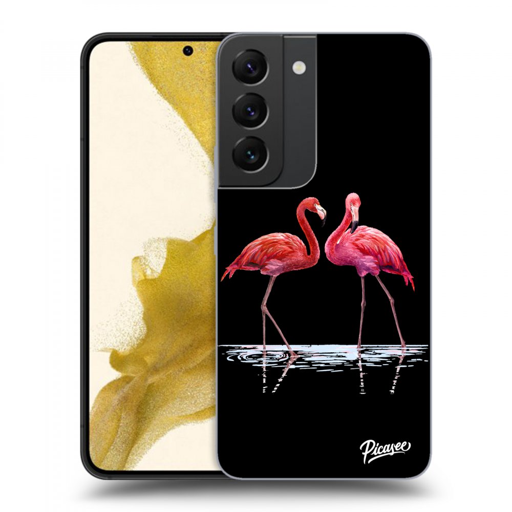 Picasee ULTIMATE CASE za Samsung Galaxy S22 5G - Flamingos couple