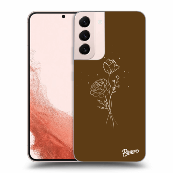 Picasee ULTIMATE CASE PowerShare za Samsung Galaxy S22+ 5G - Brown flowers