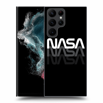 Picasee crna silikonska maskica za Samsung Galaxy S22 Ultra 5G - NASA Triple