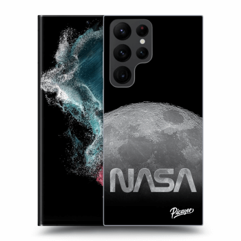 Picasee crna silikonska maskica za Samsung Galaxy S22 Ultra 5G - Moon Cut