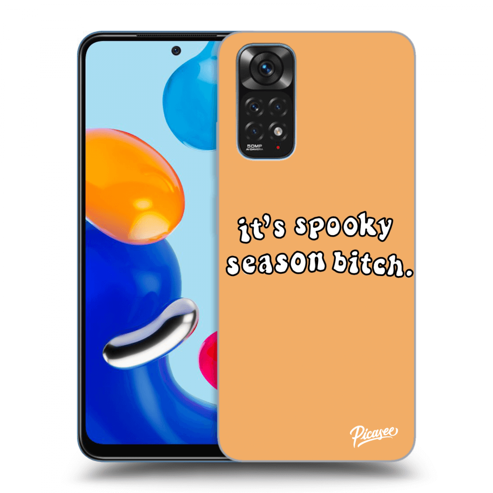 Picasee crna silikonska maskica za Xiaomi Redmi Note 11 - Spooky season